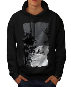 Night Raven Crow Nature hoodie