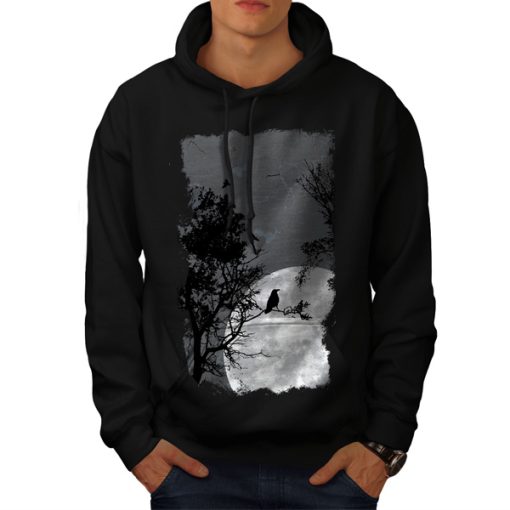 Night Raven Crow Nature hoodie