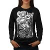 Stay Low Biker Cool Skull sweatshirt