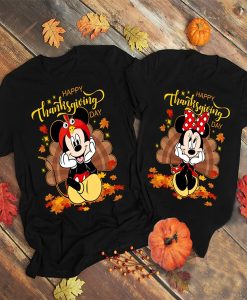 Thanksgiving Mickey and Minnie t-shirt