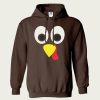 Thanksgiving Turkey Face Unisex hoodie