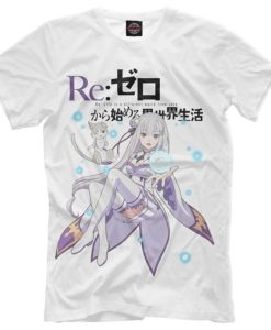 Zero Emilia Anime Girl t-shirt