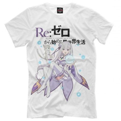 Zero Emilia Anime Girl t-shirt