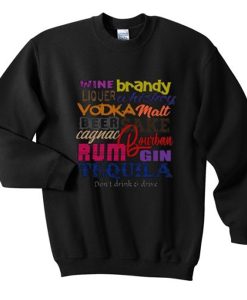Alcohol sweatshirt