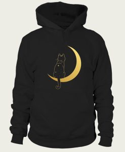 Cat in the Moon hoodie