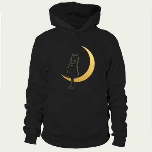 Cat in the Moon hoodie