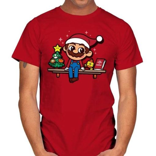 Cristmas PLUMBER ON THE SHELF t-shirt