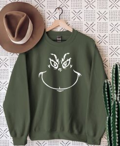 Grinch Face sweatshirt