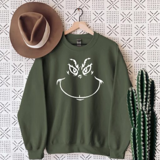 Grinch Face sweatshirt