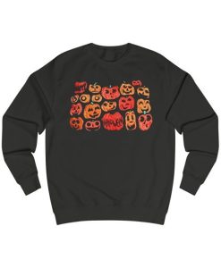 Halloween pumpkin black orange sweatshirt