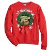 Mandalorian Grogu Wreath Red Christmas sweatshirt