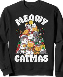 Meowy Catmas Cat Christmas sweatshirt