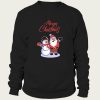 Merry Christmas Santa Snowman Hug sweatshirt