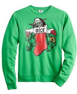 Star Wars Yoda Stocking Green Christmas sweatshirt