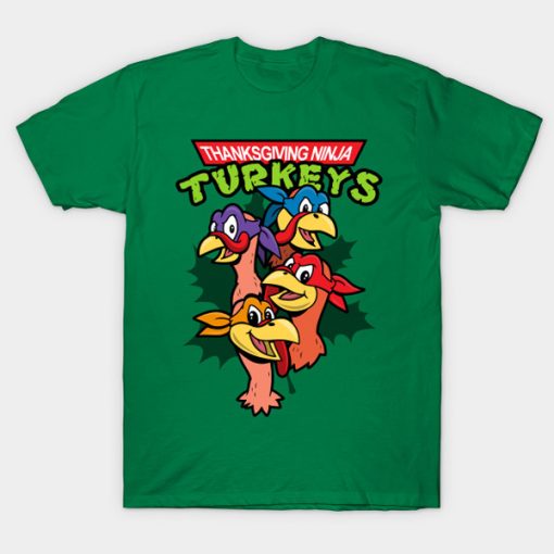 Thanksgiving Ninja Turkeys t-shirt