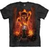 The Mountain Cat Gandalf You Shall Not Pass Fire Kitten Wizard Kitty t-shirt