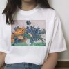 CAT BITES FLOWERS t-shirt