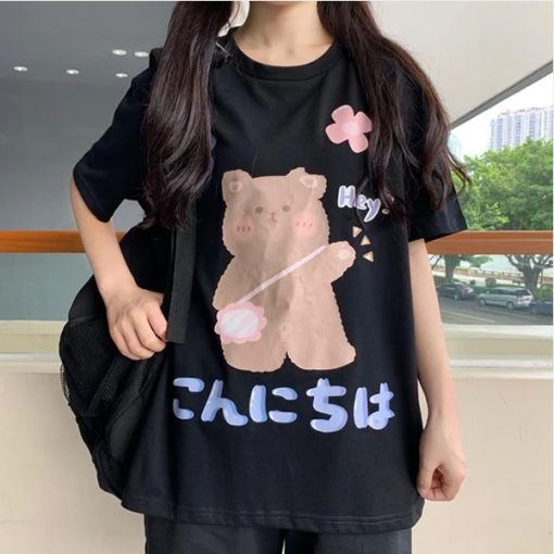 KONNICHIWA CUTE BEAR t-shirt