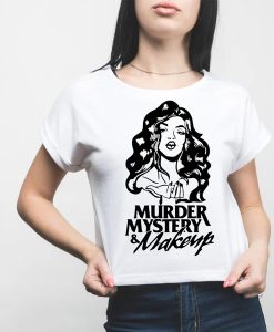 Murder Mystery and Makeup Graphic t-shirt