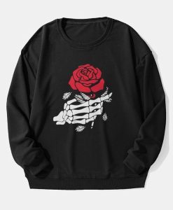 Rose Skeleton Hand sweatshirt FH