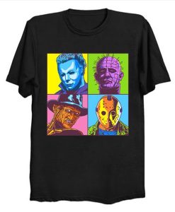 Scary Pop Horror Movie Mash Up t-shirt