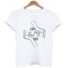 Two Faces One Line Drawing t-shirt