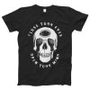 Close Your Eyes Open Your Mind Skull t-shirt FH