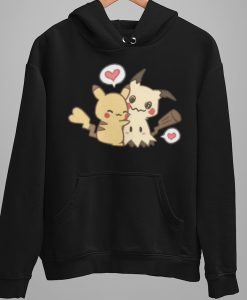 Cute Adorable Pikachu Mimikyu Valentine hoodie