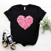 Pink Heart Flower t-shirt FH