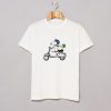 Snoopy and Woodstock on a Vespa t-shirt FH