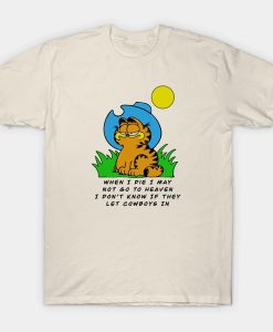 When I die I may Garfield-Garfield cowboy t-shirt FH