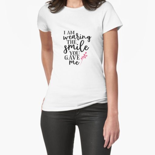 I Am Wearing The Smile Valentines Inspiration t-shirt FH