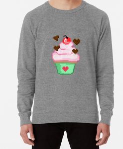 Pixel Valentine's Day Cake Chocolate sweatshirt FH