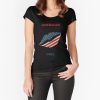 USA Flag Lips American Girl t-shirt FH