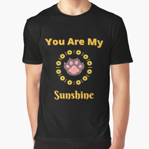 You Are My SunShine Cat Sunflower t-shirt FH