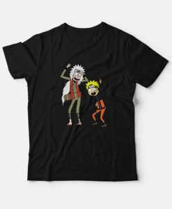 Rick and Morty Naruto and Jiraiya t-shirt