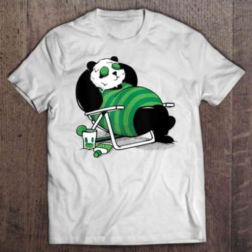 Summer Panda beach t-shirt