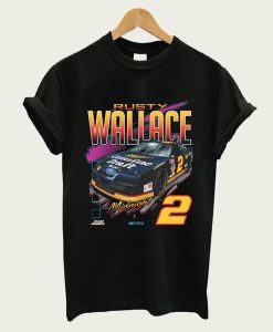 Rusty Wallace Black Vintage Car t-shirt