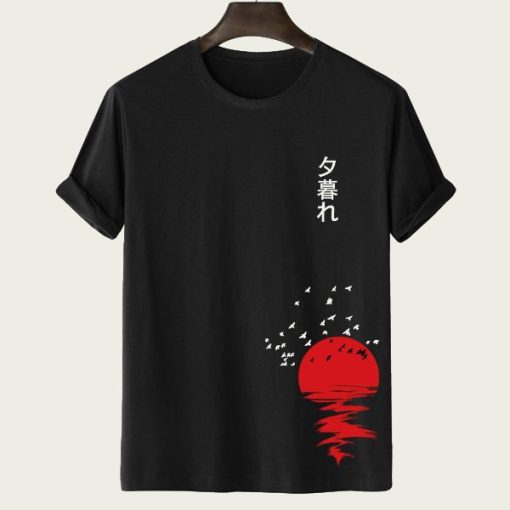 Japanese Letter and Sun t-shirt