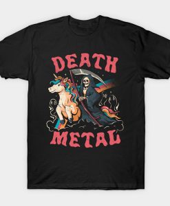 unicorns with this Grim Reaper Death Metal t-shirt