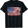 American Flag USA United States of America US 4th of July t-shirt