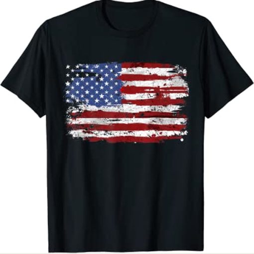 American Flag USA United States of America US 4th of July t-shirt