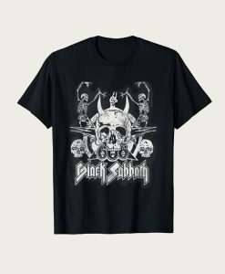 Black Sabbath Official Vintage Dancing Skeletons t-shirt