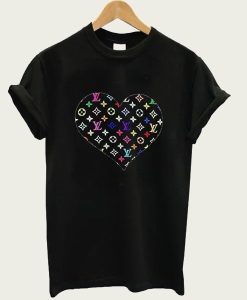 Colorful LV Heart t-shirt