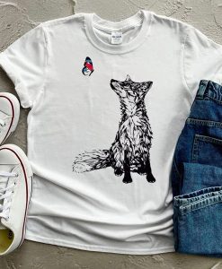 Fox and Butterfly t-shirt