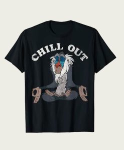 Lion King Rafiki Chill Out Meditation t-shirt