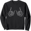 Rock On Rock Star Skeleton Hands sweatshirt