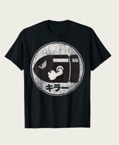 Super Mario Bullet Bill Distressed Kanji Logo t-shirt