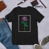 Aesthetic Red Rose Crying t-shirt