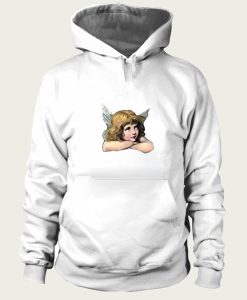 Cute Angel Printed Relaxed hoodie